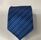 高品质批发蓝色黑色领带条纹领带定制斜纹涤纶领带工厂直销产品图