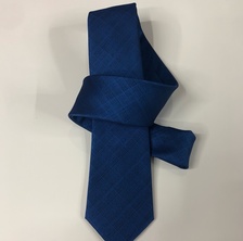 7CM新款蓝色男士领带涤纶领带适用于正装上班族的人群