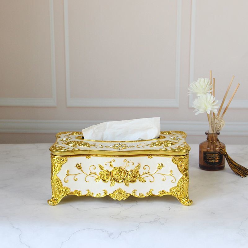 European-style acrylic tissue box with branches