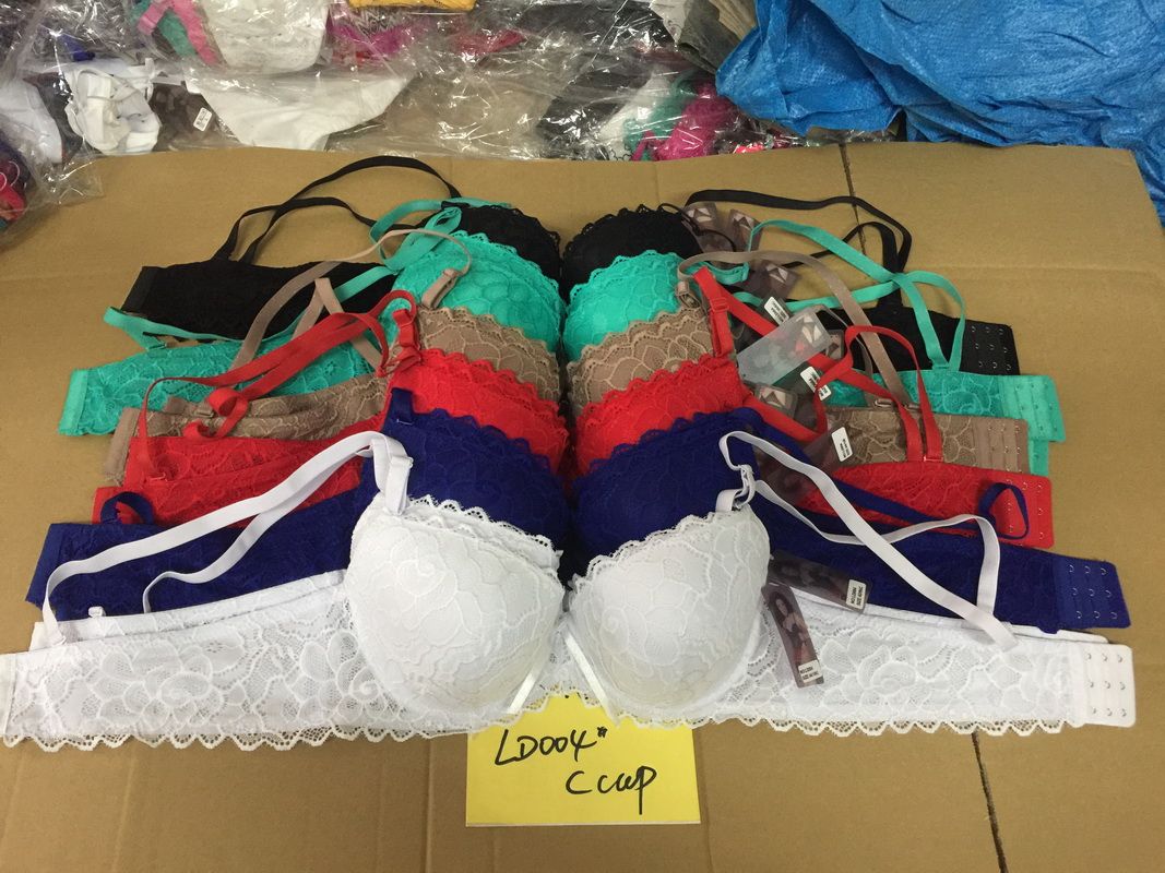 Yiwu Haofao LD-004 C-cup bra Lace bra Double-edged fabric bra 3-row buckle bra thumbnail