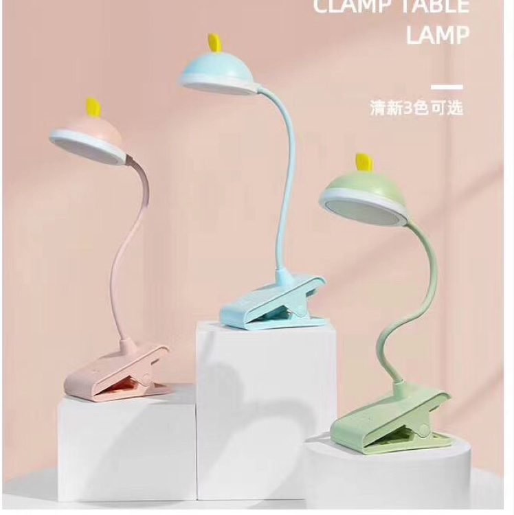 Simple clip-on desk lamp