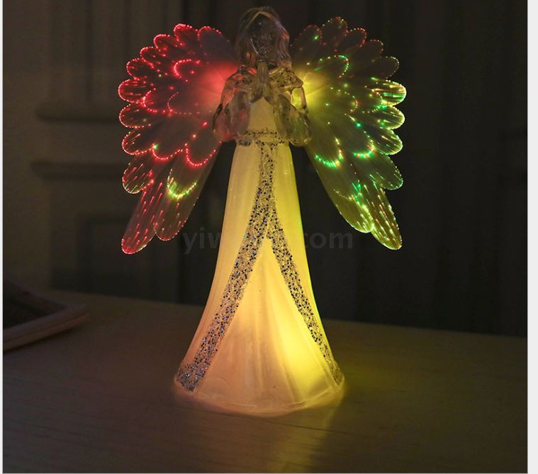 Guangqian Angel Christian Seven-color Lights Christmas Decorations, Christmas Atmosphere Lights, Christmas gifts Item Picture