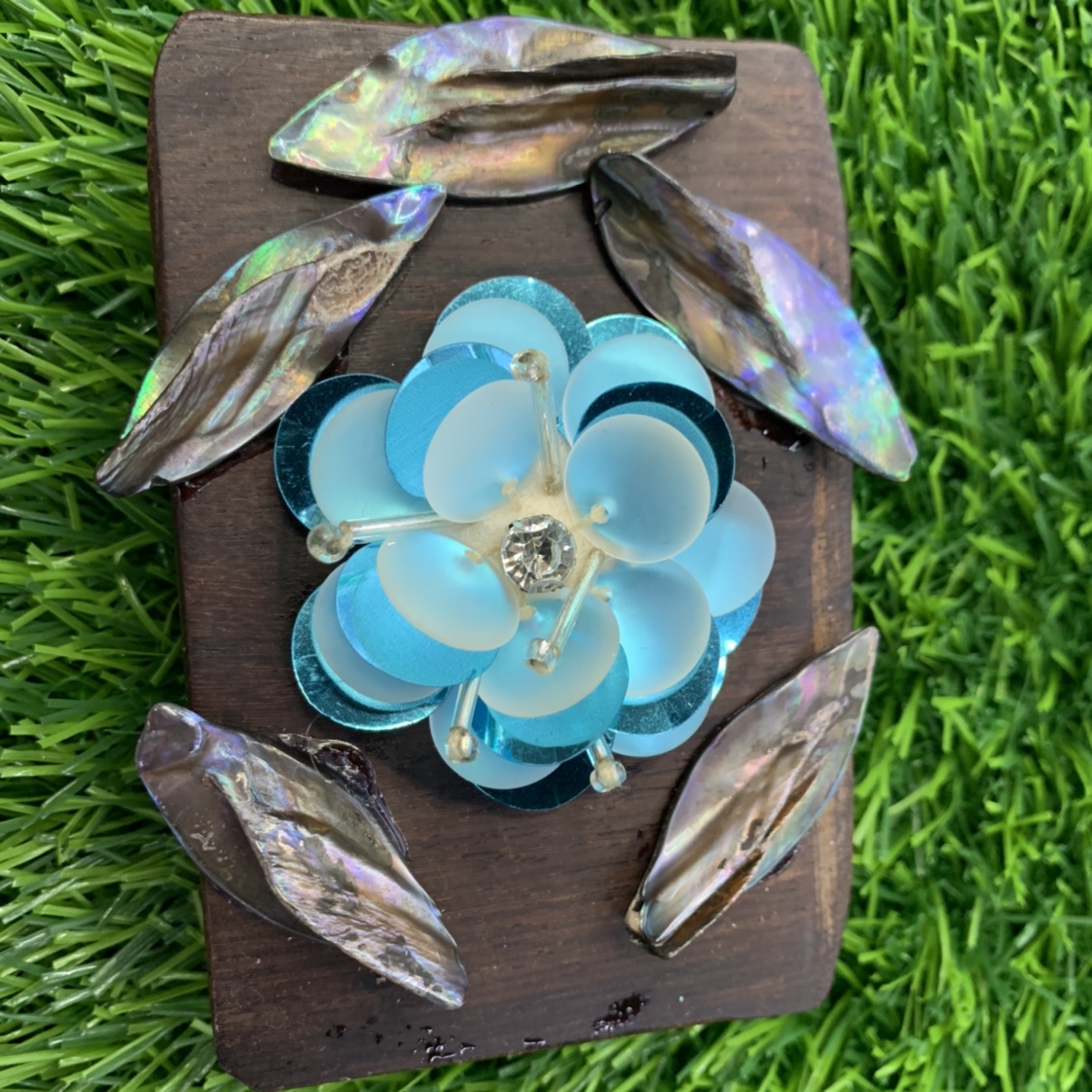 亮片亚克力花