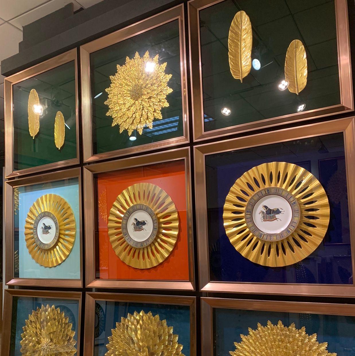 现代简约北欧风格实物画客厅餐厅装饰画详情图1