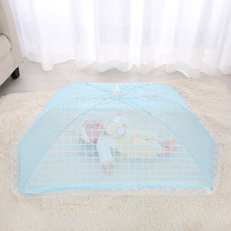 Crib Mosquito Net Baby Mosquito Net Cover Foldable Mesh Umbrella Cover Bottomless Universal Mesh Food Cover Can Be Customized details Picture