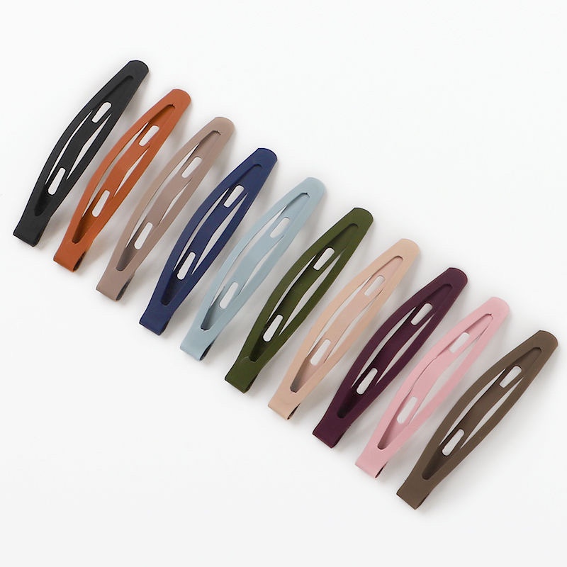 韩国简约bb夹顶夹边夹一字刘海夹子头饰发夹后脑勺碎发女头发卡子白底实物图