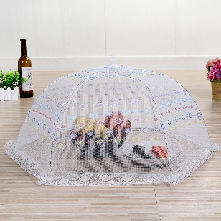 Kitchen Tools Mesh Rice Cover Meal Table Cover Clean Hygiene Mosquito Proof Food Cover Baby Cover Child Mosquito Net details Picture