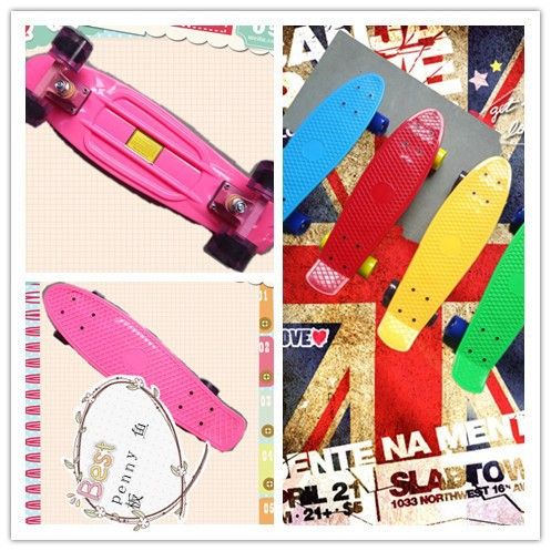 Jiadesheng Factory's direct sales are selling extremely popular children's outdoor sports plastic skateboards, four-wheel skateboards, and small fish boards detail image 3