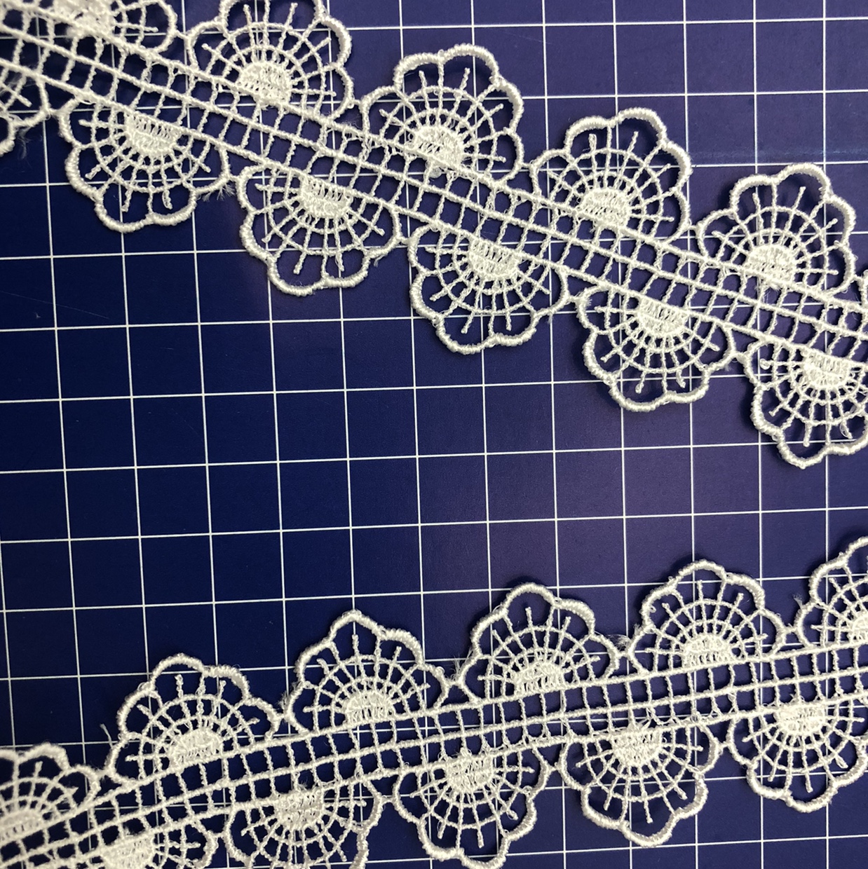 New circular Sulla lace Guangdong cotton thread embroidery water-soluble clothing accessories 4 Application Scenario