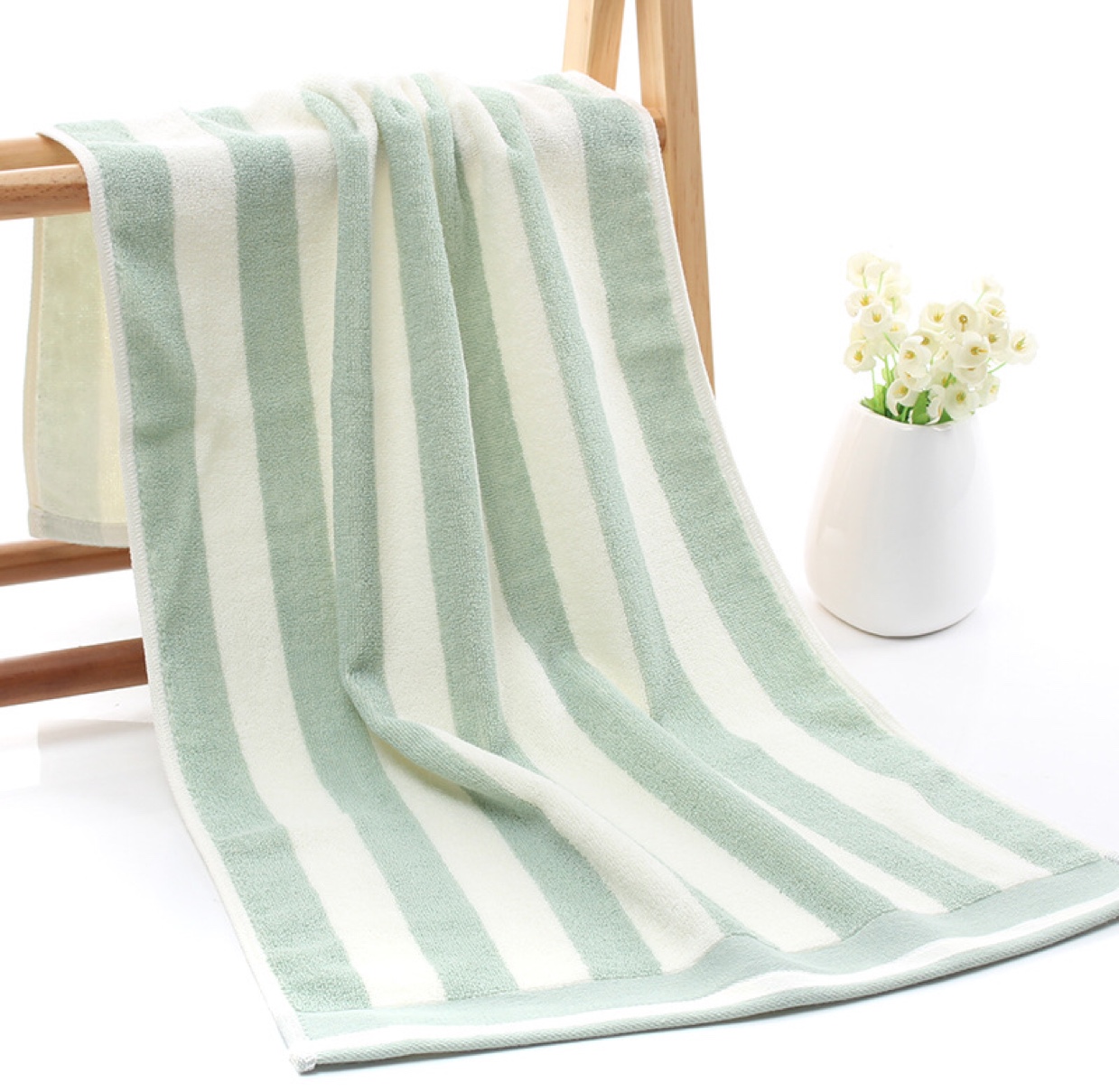 Striped couple towels Specification image