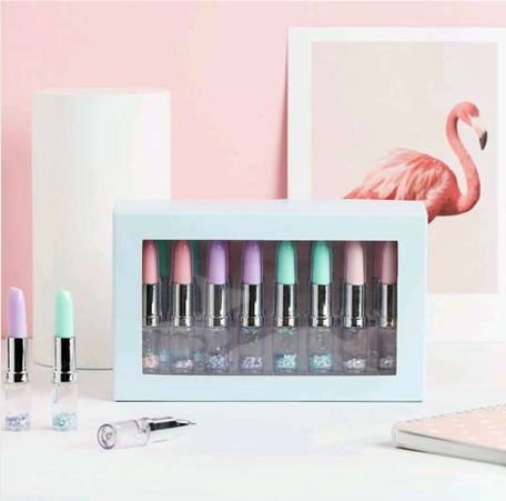 Douyin pen, web celebrity quicksand pen, craft lipstick pen, new strange gift pen thumbnail