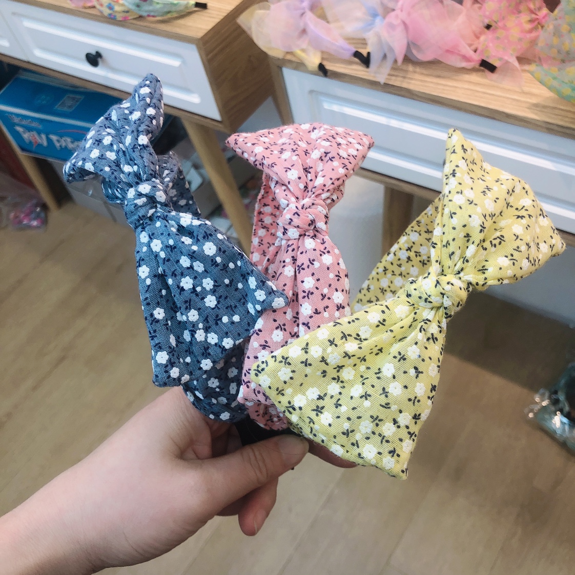 New Korean garden style small fresh parent-child hair band thumbnail