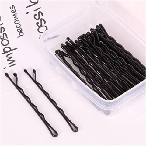 隐形发型发夹拱形夹子耐用大叔边夹弧度一字夹扎头发卡子圆头黑产品图