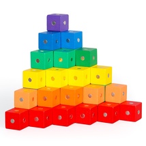 正方体磁性积木块六面磁铁磁力立方体可拆卸几何数学小学生教具
