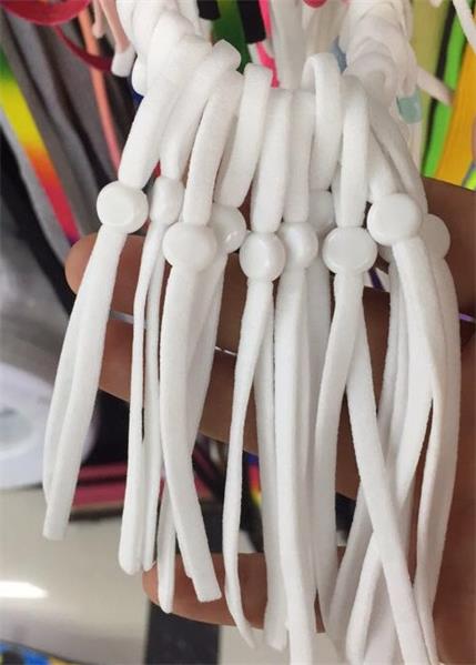 Black and white mask ear loops in stock, mask loops, clothing accessories, loops, sweatshirt and hat accessories, direct sales detail image 1