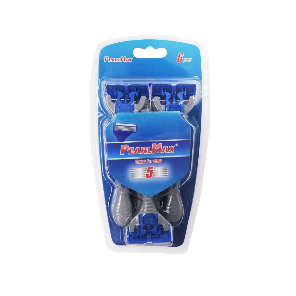 厂家直销男士款5层进口刀片剃须刀，6支一套图