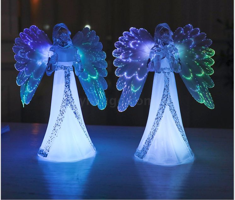 Guangqian Angel Christian Seven-color Lights Christmas Decorations, Christmas Atmosphere Lights, Christmas gifts details Picture