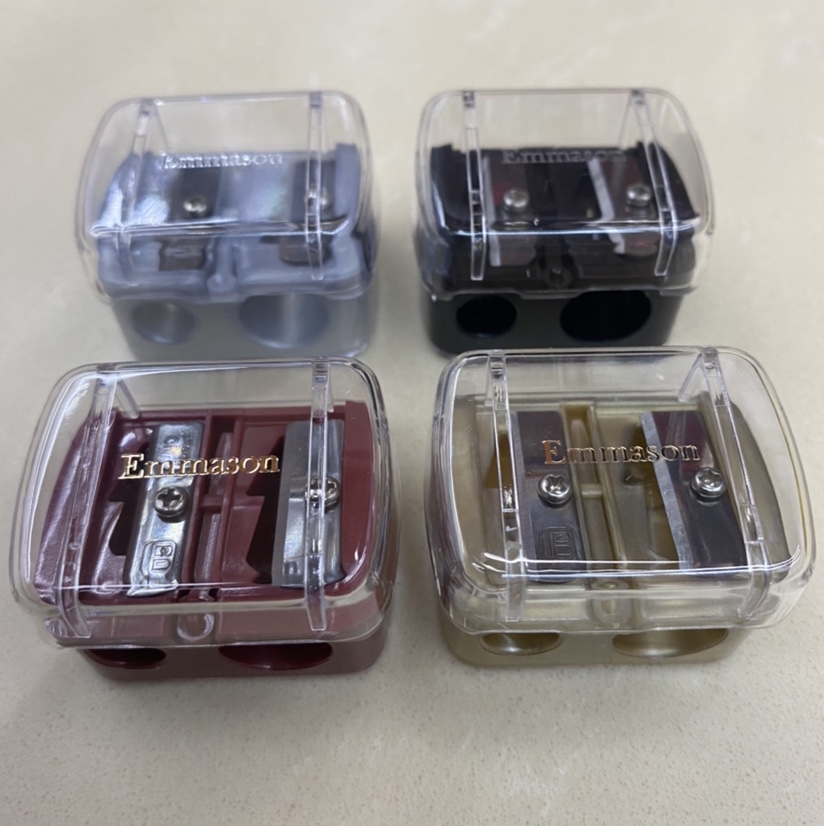 New Double Hole Pencil Sharpener Eyeliner Glue Pencil Special Planer Eyebrow Pencil Sharpener Thick And Fine Dual Use