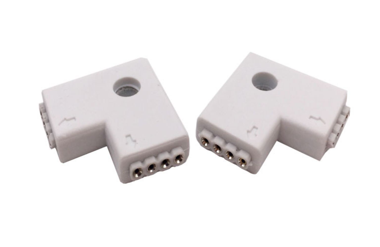 L Shape 4 Pin 10mm 5050 LED Light Strip Connector