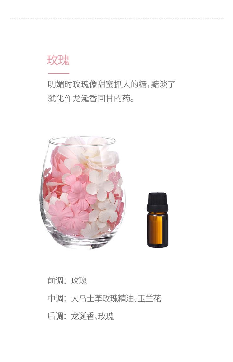 Handmade petal flameless aromatherapy essential oil for home use, indoor toilet air purification, room perfume lasting detail image 5