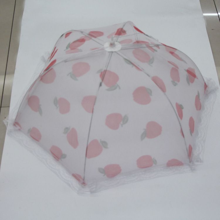 Round Flower Lace Foldable Meal Cover Printed Food Cover Fly Proof Food Cover Table Cover Wholesale