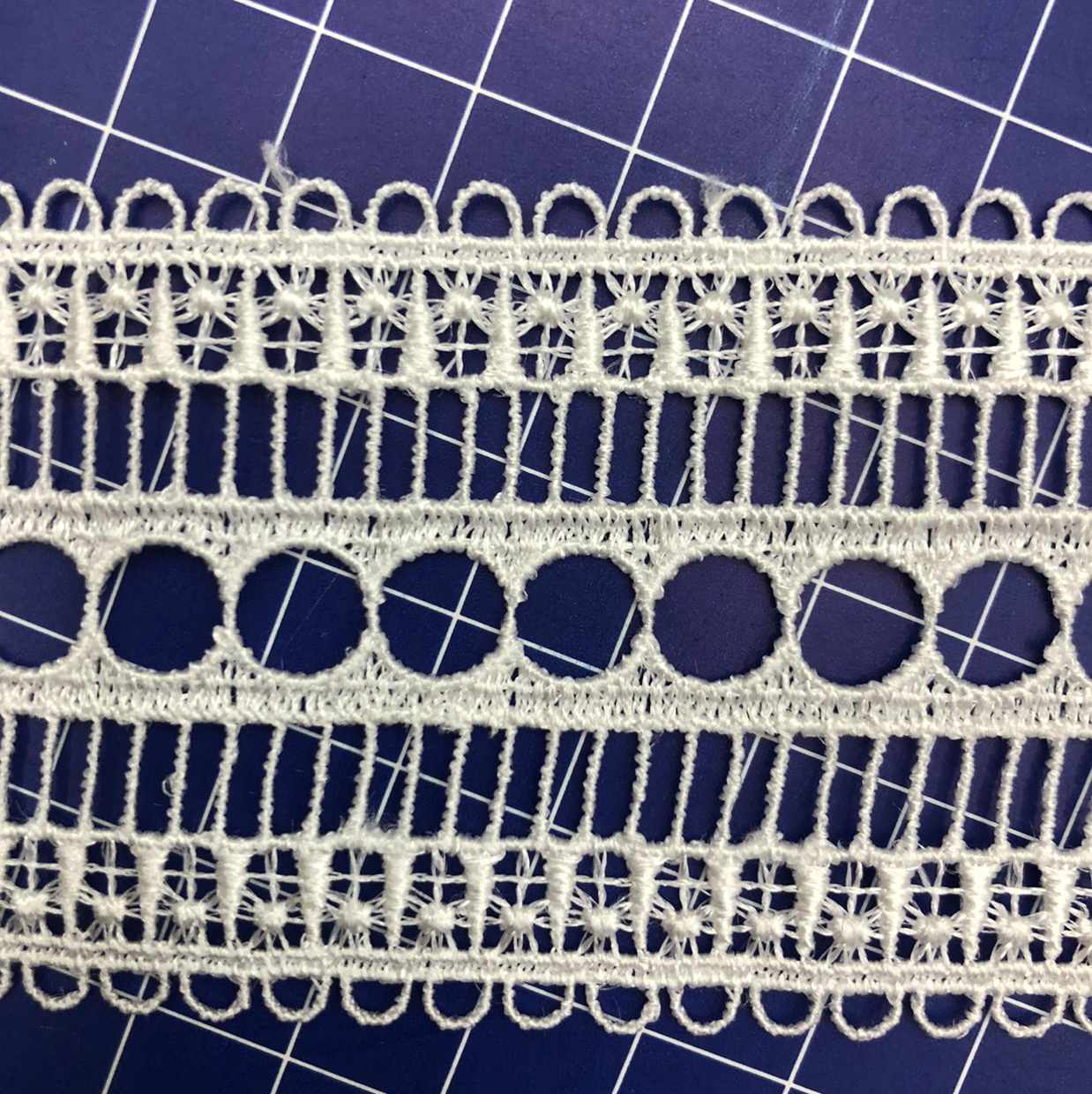New circular Surat lace Guangdong cotton thread embroidery water-soluble clothing accessories 5 Application Scenario