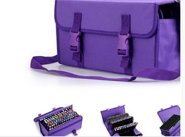 Pen bag Cute Carrying Marker bag Storage bag Portable Carrying backpack Large capacity marker case