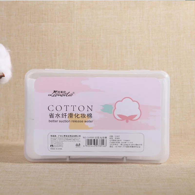 1000 pieces of Lamela cotton pads Item Picture
