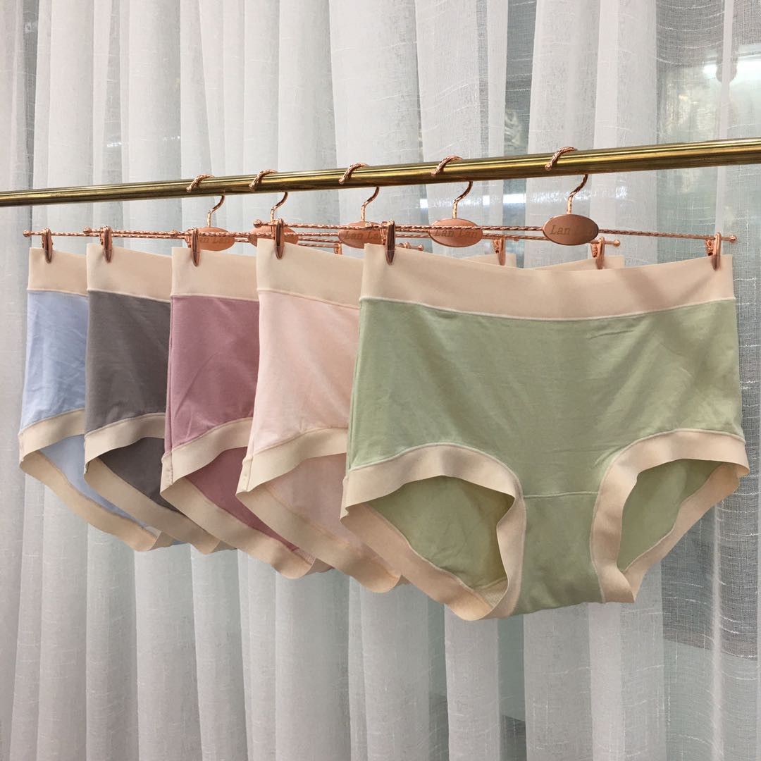 Zhaoqi er regenerated fiber high waist ladies underwear breathable moxa antibacterial cotton bottom crotch 2489 thumbnail