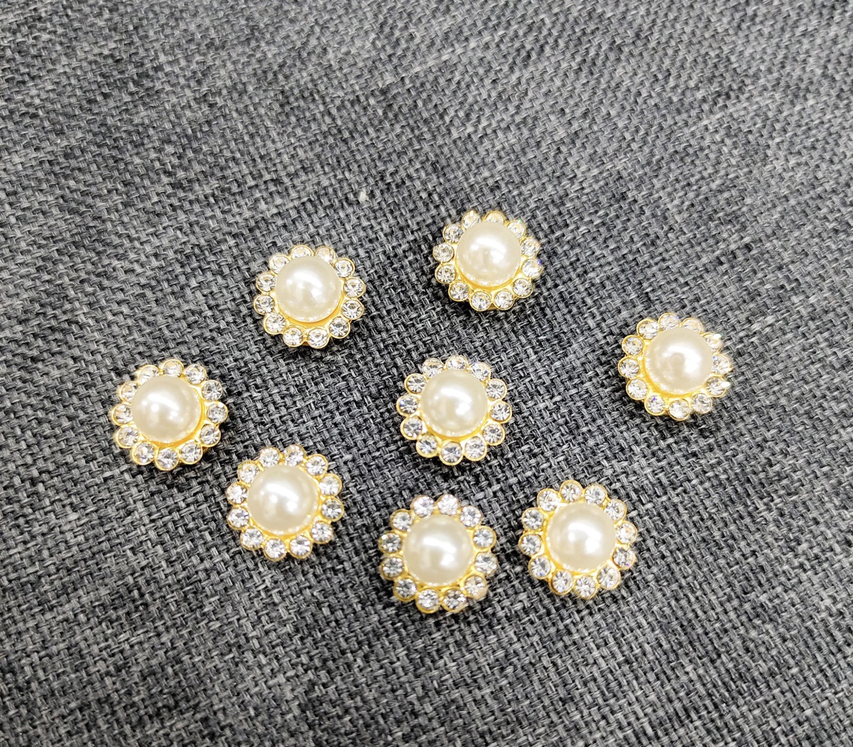 太阳花钻珍珠钉珠蝴蝶结手工diy发饰服饰箱水钻细节图