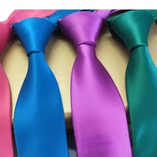 纯色男士领带多色可定制一码色涤纶编织提花领带工厂