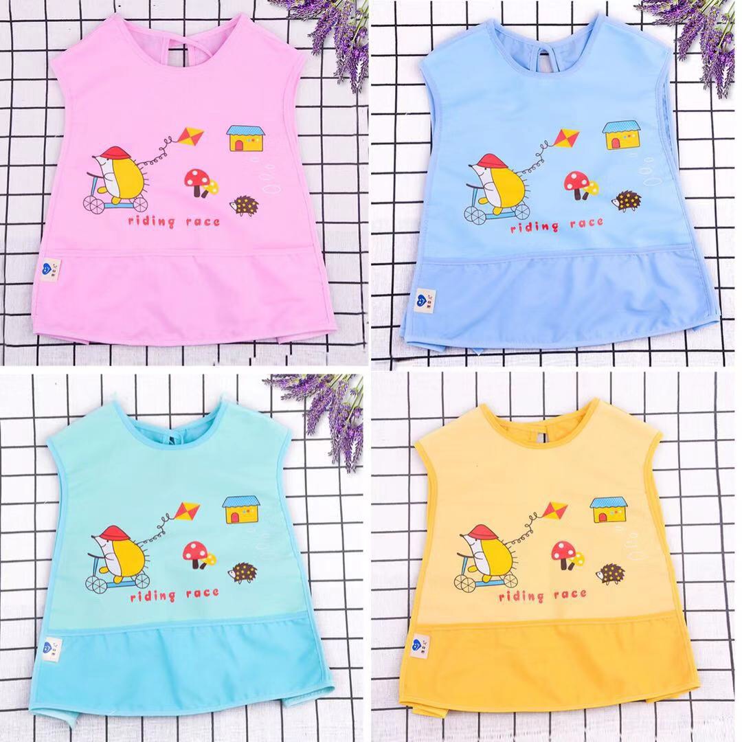 Children's waterproof vest bib bib children's no-wash bib rice bag three-dimensional food rice bag environmental non-toxic thumbnail