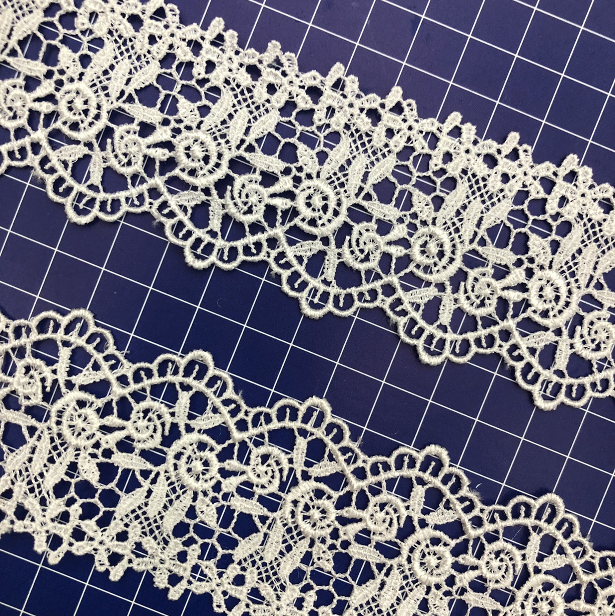 New circular Surat lace Guangdong cotton thread embroidery water-soluble clothing accessories 10 details Picture