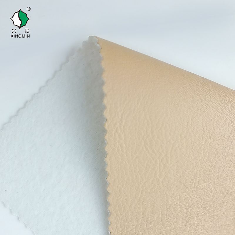 Xingmin Leather's textured base, artificial leather, spring warmth and blooming, semi-PU leather, luggage leather, glove leather, fabric processing and customization detail image 3