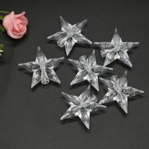 Transparent five-point diamond shaped bubble plastic beads LED lighting decoration festive lighting accessories lighting accessories