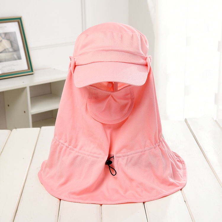 Sun hat women's sun block hat outdoor riding face riding electric bike UV sun hat children summer outing