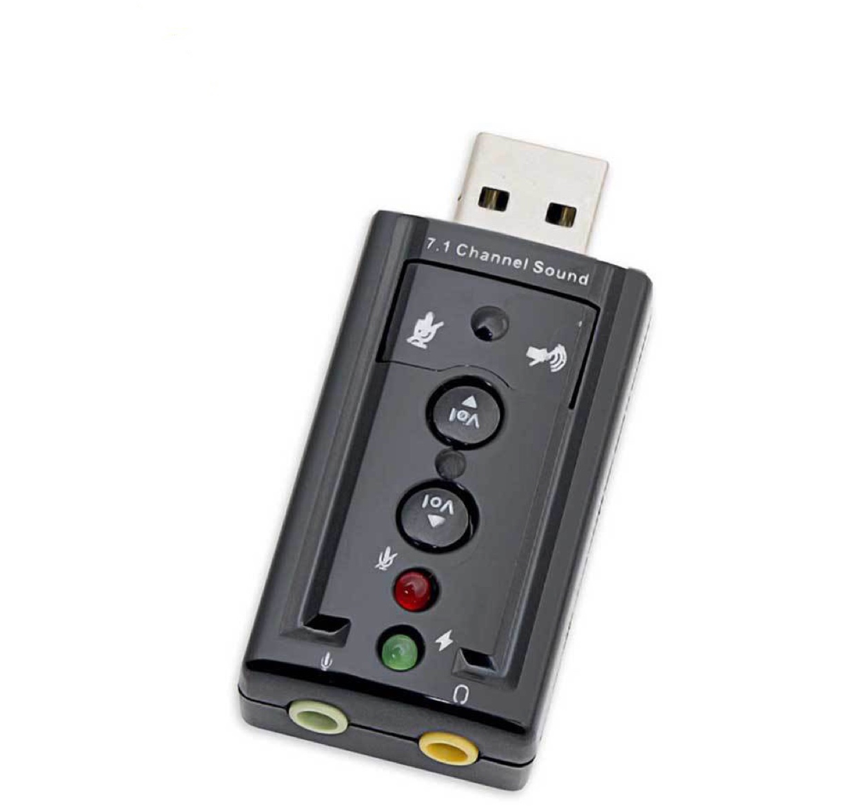 电脑声卡USB声卡外置独立模拟USB 7.1 声道声卡 免驱