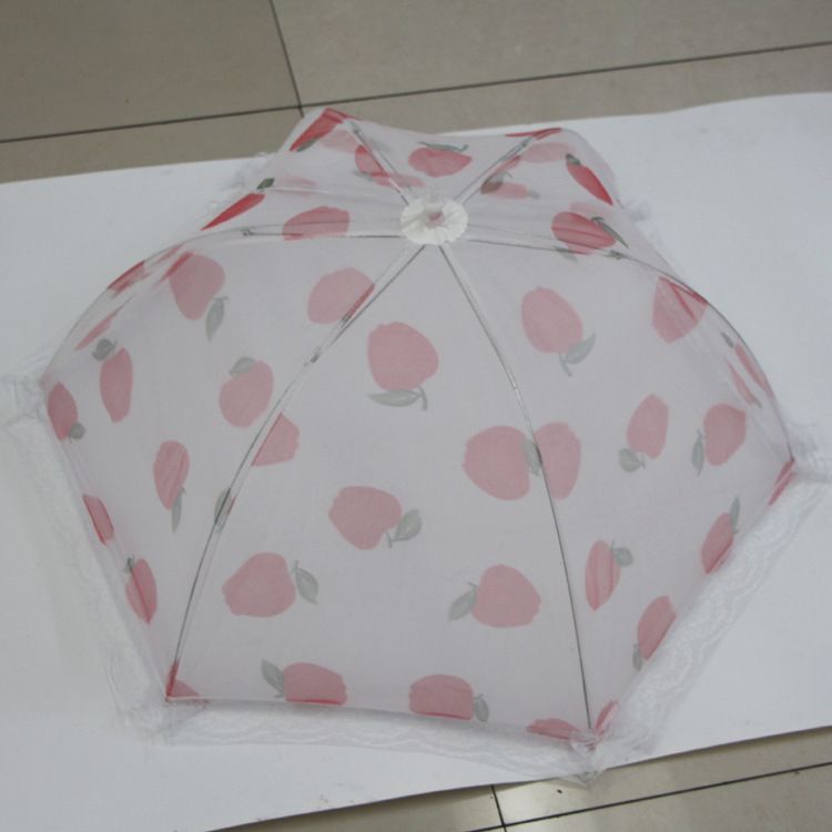 Round Flower Lace Foldable Meal Cover Printed Food Cover Fly Proof Food Cover Table Cover Wholesale details Picture