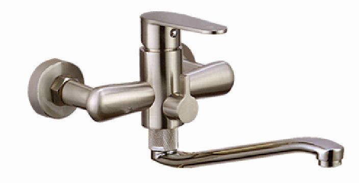 TC-2443X Zinc in-wall Kitchen faucet (Nickel brushed)