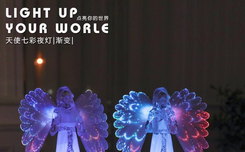 Guangqian Angel Christian Seven-color Lights Christmas Decorations, Christmas Atmosphere Lights, Christmas gifts pic 1