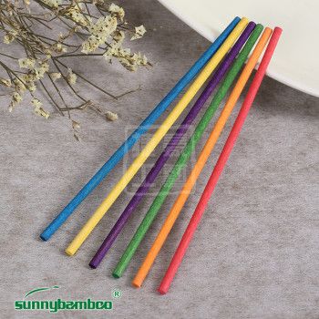 彩色圆木棍实木圆棒立体构成模型材料小木条子