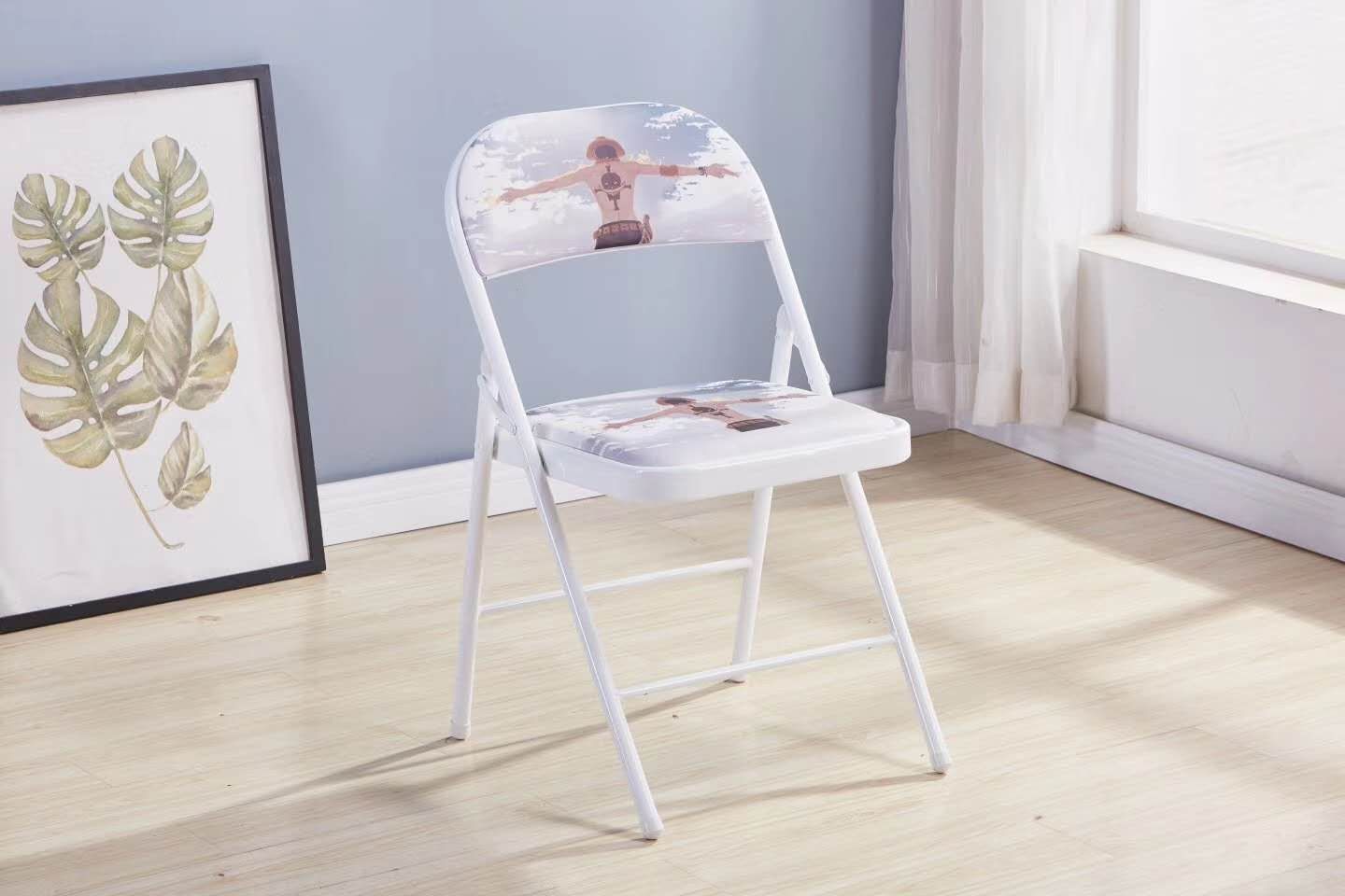 PU印刷图案 折叠椅