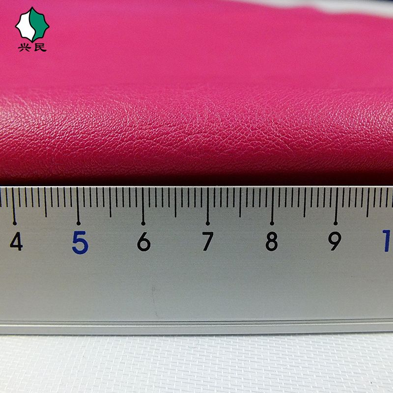 Xingmin Leather's textured base, artificial leather, spring warmth and blooming, semi-PU leather, luggage leather, glove leather, fabric processing and customization Specification image