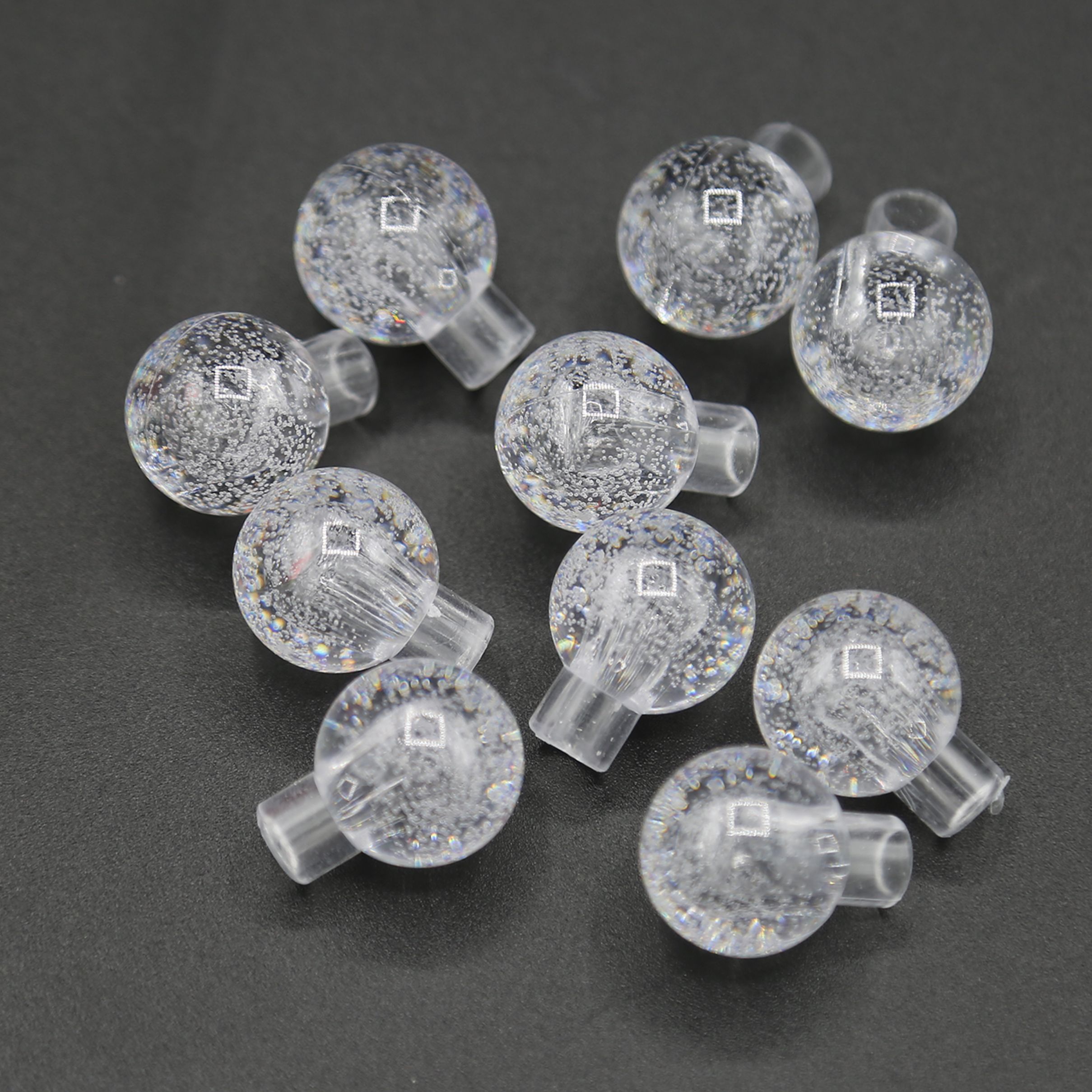 Manufacturers direct 18MM half hole bubble ball ball led lights accessories bubble bead lamp string modeling bubble ball thumbnail