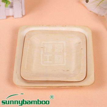 Jiehao Factory supplies disposable wooden tableware, sushi plates and birthday party plates details Picture