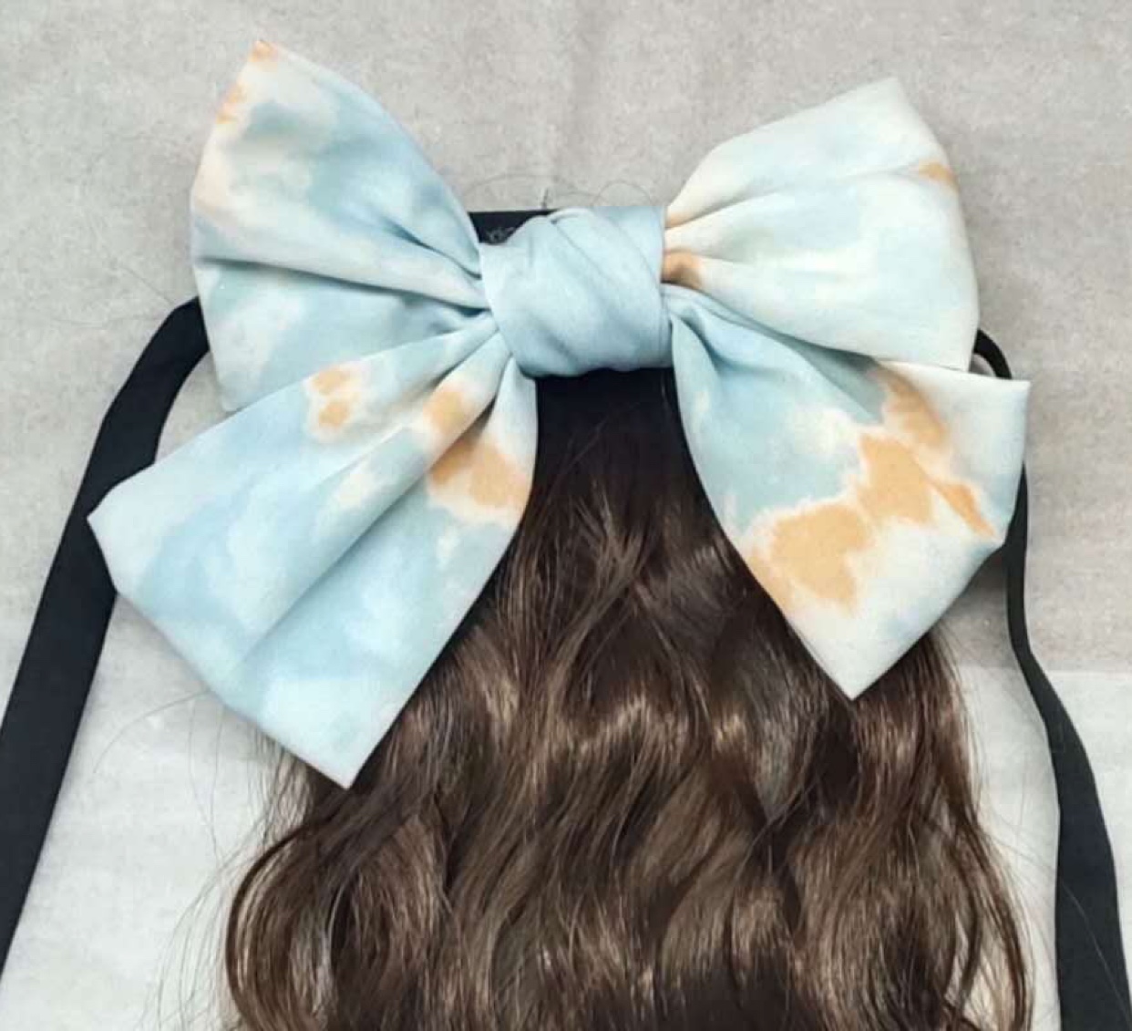 Bow wig pieces, bow wig ponytail high-temperature silk ponytail wig custom-made wholesale details Picture
