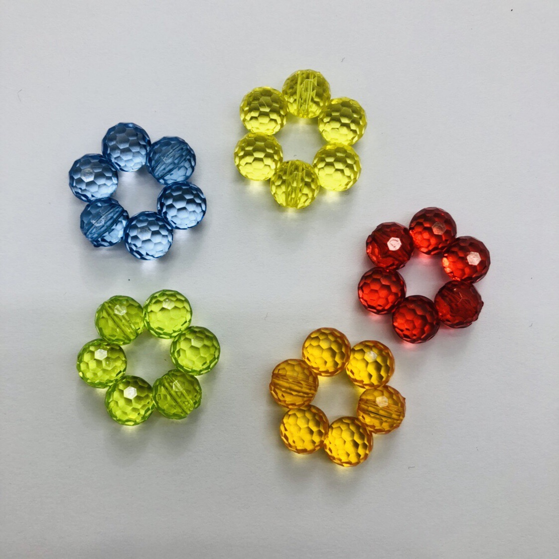 Manufacturers direct 671#6 interlocking acrylic beads curtain accessories door curtain accessories 28mm thumbnail