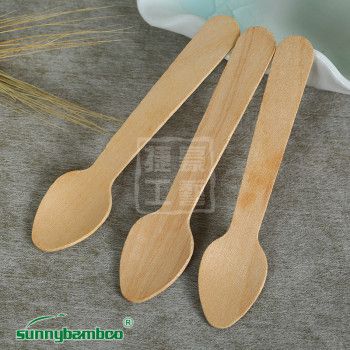 New disposable tableware, high-quality wooden pointed spoons, multi-purpose portable disposable knives, forks and spoons, wholesale from the manufacturer details Picture