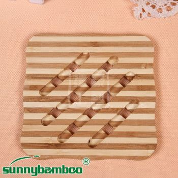 3-piece year-end special natural environmental protection bamboo bowl mat thermal insulation mat table mat bamboo table mat bamboo mat pot mat plate mat anti-hot mat all bamboo craft mat