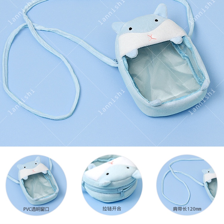 Web celebrity animal crossbody bag - hamster